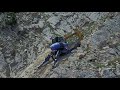 Spider Excavator on Extreme Slope Digging Footings