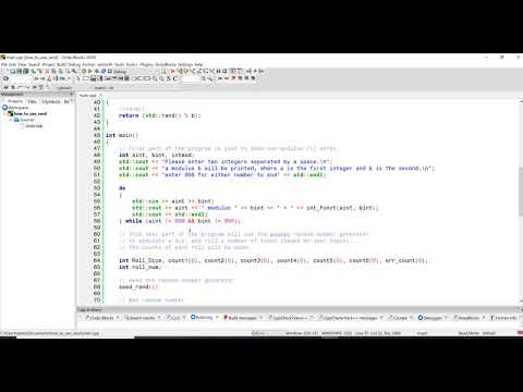 Using rand() and srand() with Modulus in C++ to Generate Pseudorandom Numbers - ENGR2304