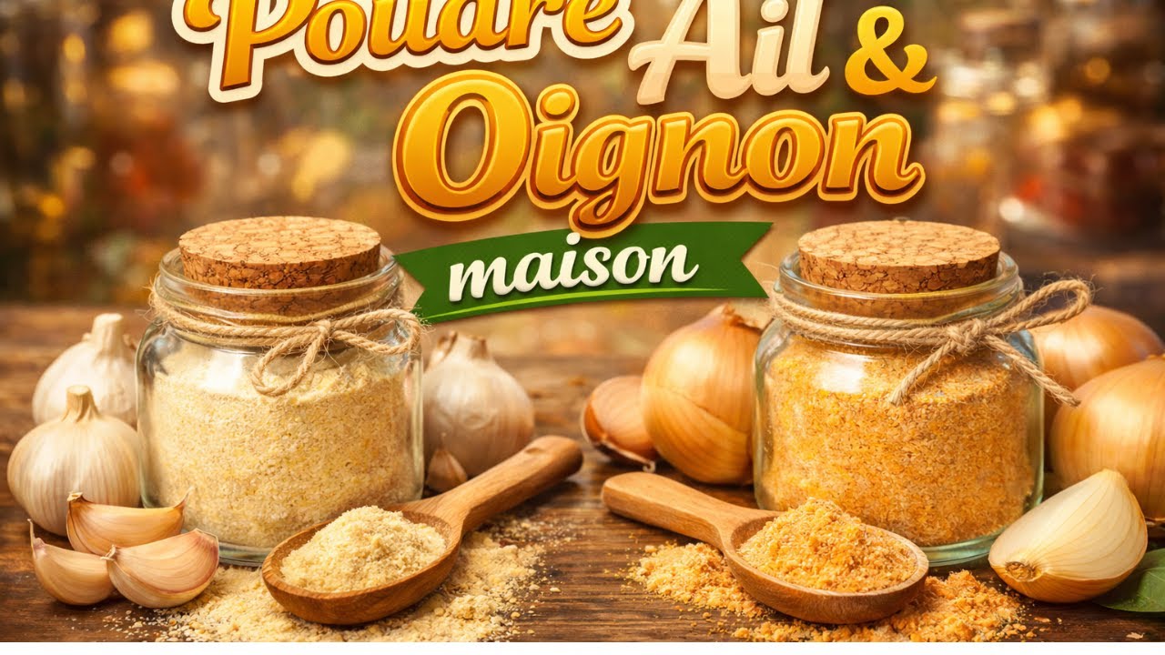 COMMENT OBTENIR SA POUDRE D'AIL ET D'OIGNON FAIT MAISON