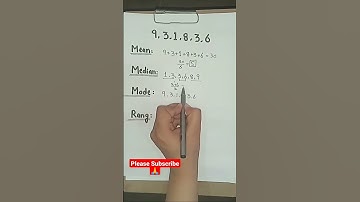 Maths Trick, Mean, Median, Mode and Range #shorts #mathstricks