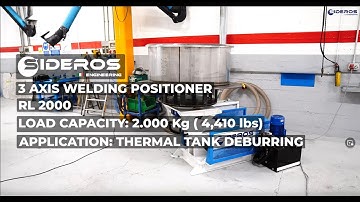 3 Axis Welding Positioner - Sideros Engineering - RL 2000 - Load Capacity 2.000 kg - 4,410 lbs