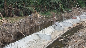 Kho Tư liệu Xây dựng - Các bước thi công bờ kè cho đường giao thông ven rạch |Cấu tạo cốt thép bờ kè