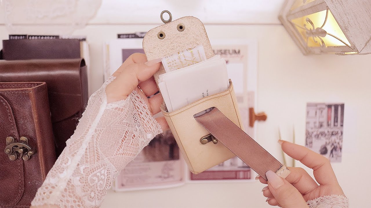 ASMR | Оформление винтажного дневника музейной тематикой | no talking