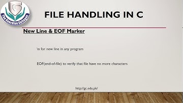 Computer 2nd Year Ch#14 File Handling in C