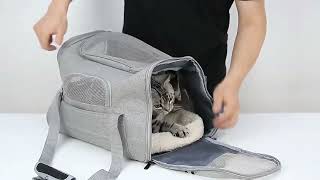 Soft Pet Carriers Portable Breathable Foldable Cat Dog Carrier screenshot 4