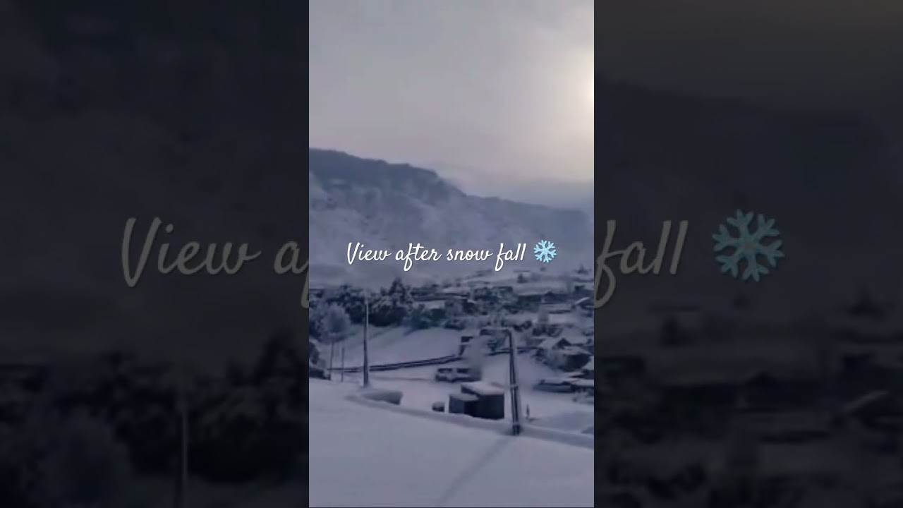 View after snow fall ❄️