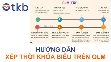 HƯỚNG DẪN XẾP TKB CHO NGƯỜI MỚI BẮT ĐẦU TRÊN OLM