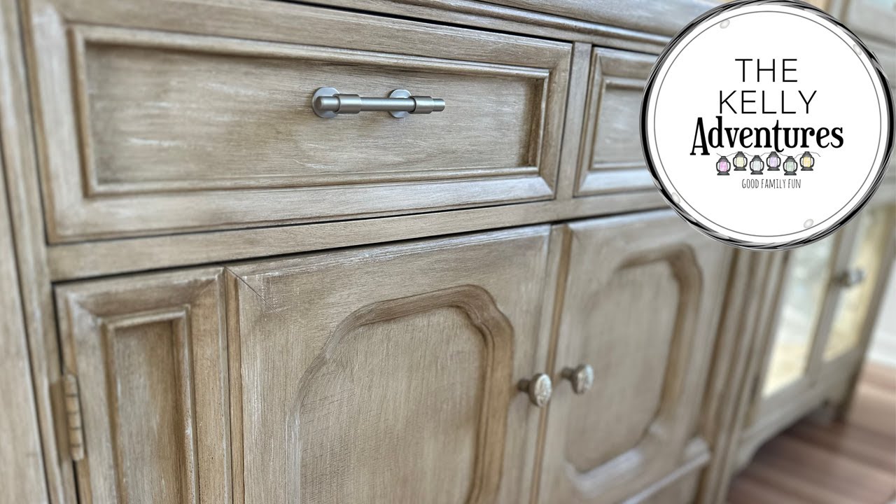 DIY Furniture Makeover in Pottery Barn Finish - How to Paint Furniture to Look Like Wood (Overview)