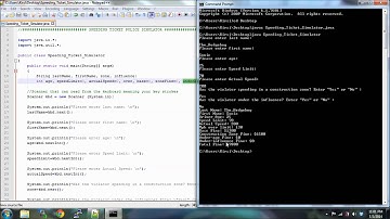 Java Speeding Ticket Calculator 1