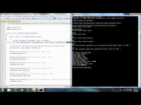 Java Speeding Ticket Calculator 1