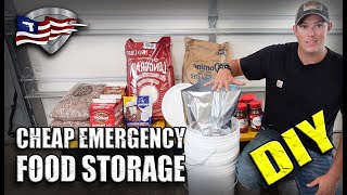 CHEAP DIY Emergency Long Term Food Storage!