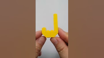 J / Alphabet / LEGO / 10662 / Build & Rebuild / Building Instructions / How To Build / DIY / Bricks