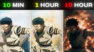 I Edited the SAME Gojo vs Sukuna Clips in 10 Minutes, 1 Hour & 10 Hours