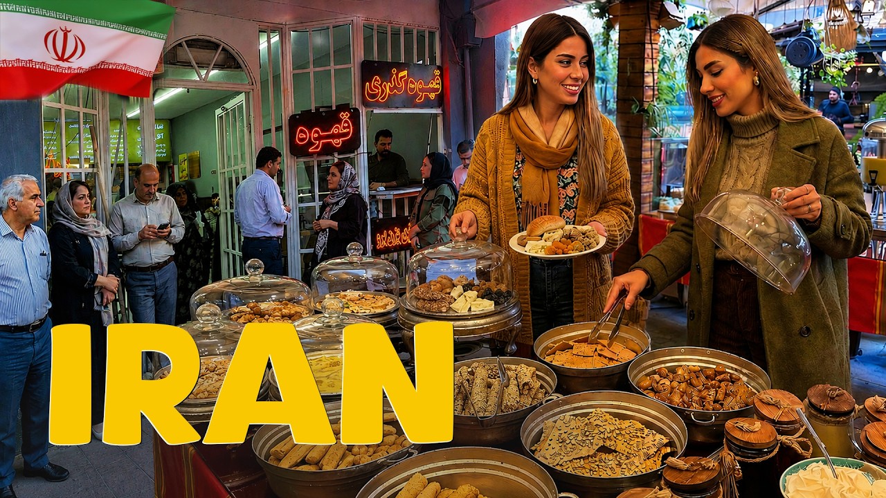 Inside REAL IRAN 🇮🇷 Hidden Cafés, Street Food & Beautiful Tehran Nights