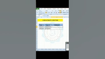 Concatenate Function in Excel. #shortsfeed #shorts #excel #exceltips