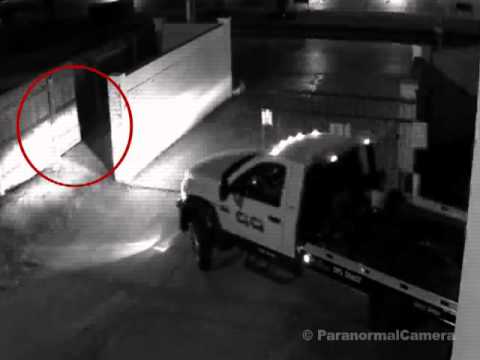 Real ghost caught on tape in a truck parking lot | Scary Ghost On Tape Paranormal videos 2013