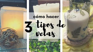 VELAS CON CAJAS DE CARTÓN Y HIELO!! *MUY FÁCILES Y HERMOSAS*