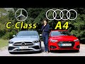 Mercedes cclass vs audi a4 comparison review  whats the better premium sedan