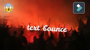 how to create a text bounce effect in wondershare filmora