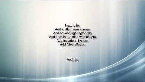 2d java game development by Andries - Part 2