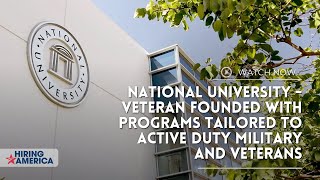 National University -  Veteran founded with programs tailored to active duty military and veterans.
