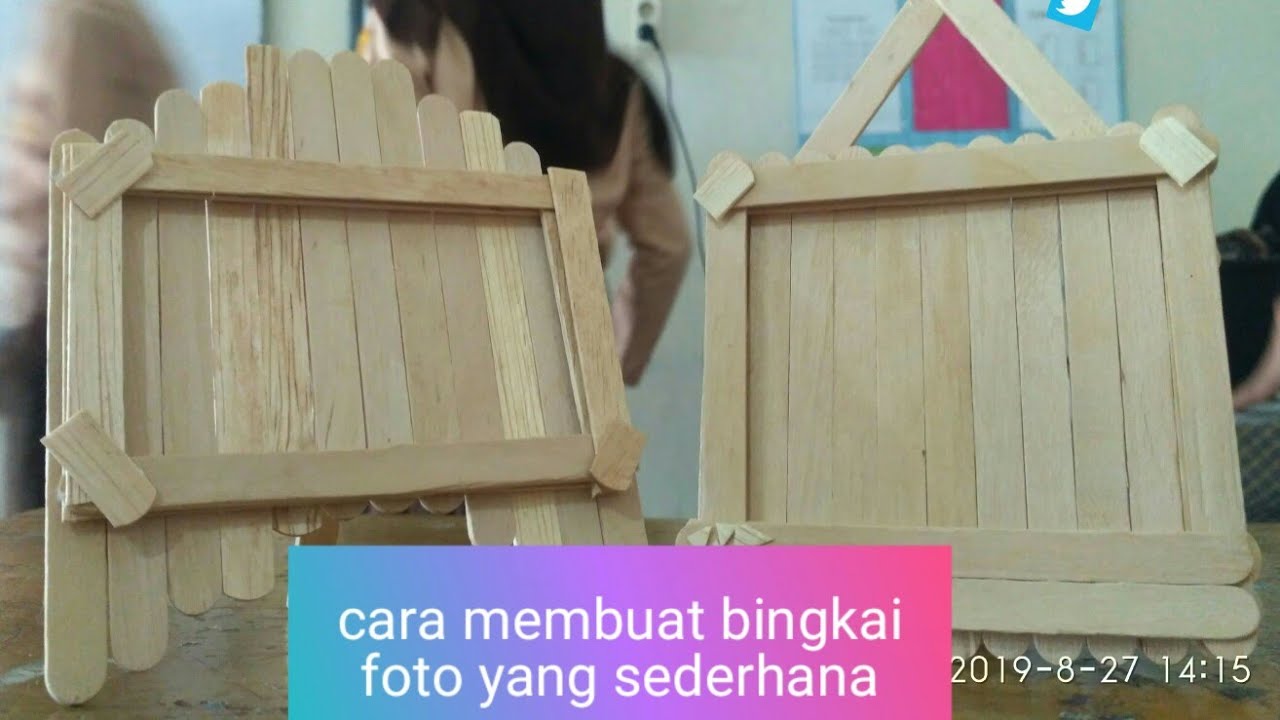 Tutorial cara  membuat  bingkai foto dari  stik es  krim  YouTube