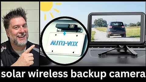 🌞 backup camera installed in any vehicle. Solar powered wireless backup camera 🌞