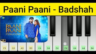 Miniatura de vídeo de "Paani Paani Piano Tutorial - Badahah, Jacqueline Fernandez, Aastha Gill | Mini Part Piano"