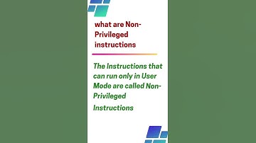 Privileged Instructions | Operating Systems| Gate | CSE | Last minute notes