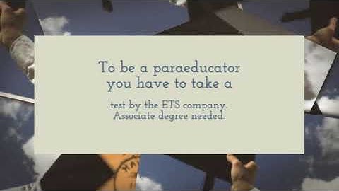 How to Paraprofessionals