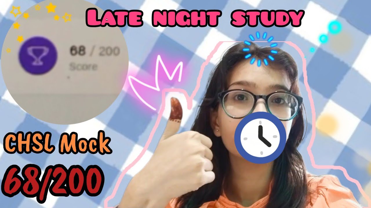 Late Night Productive Study and SSC CHSL mock 🎯  | SSC CHSL 2025 | Anshi Narwal 