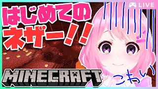 [LIVE] 【Minecraft】初めてのネザー！ #マイクラぷろぶる鯖【#リリエルLive】