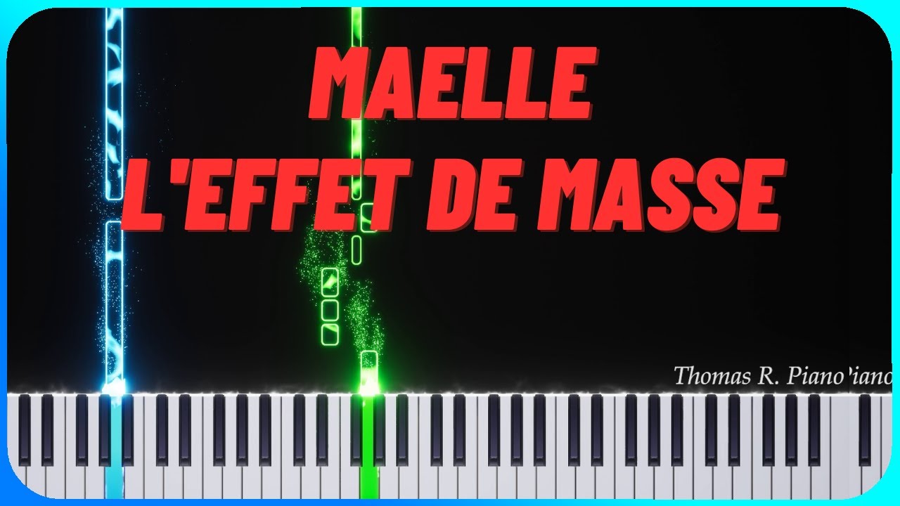 L'effet de Masse - Maëlle Easy Piano Tutorial (with Sheet Music) - YouTube