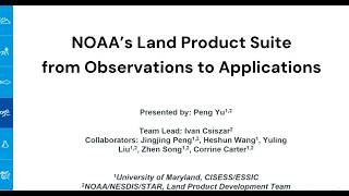 SBC 278: From Land Surface Observations to NWS Apps: NOAA Satellite Products for Forecast Operations