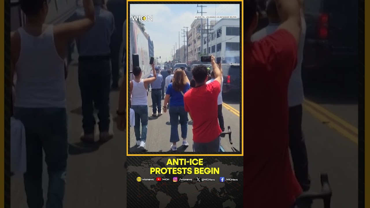 Eyewitness Video Captures 'flash-bang' Rounds Going Off During Anti-ICE Protest | WION Shorts