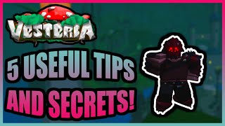 Vesteria - 5 Useful Tips and Secrets! (Training Dummies, Splitting Items, and More!)