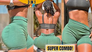 3 In 1 SLIM WAIST, BUBBLE BUTT, UPPER BODY SCULPT~30 Mins No Equipment☀️Summer Glow 4