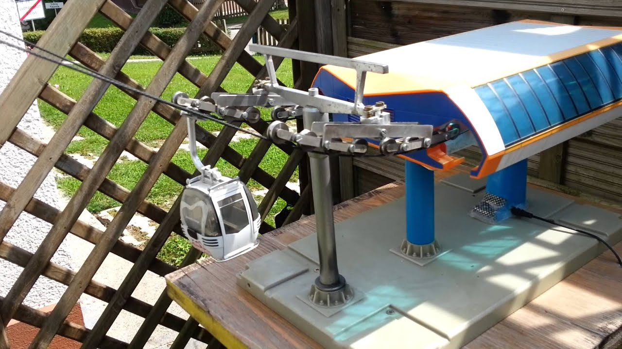 Modellseilbahn - Einseilumlaufbahn