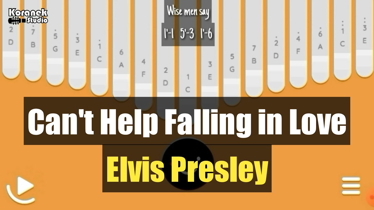 CAN'T HELP FALLING IN LOVE - ELVIS PRESLEY COVER | KALIMBA WITH EASY ...