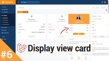 Create view card display from DB in Laravel 8.X | School SM