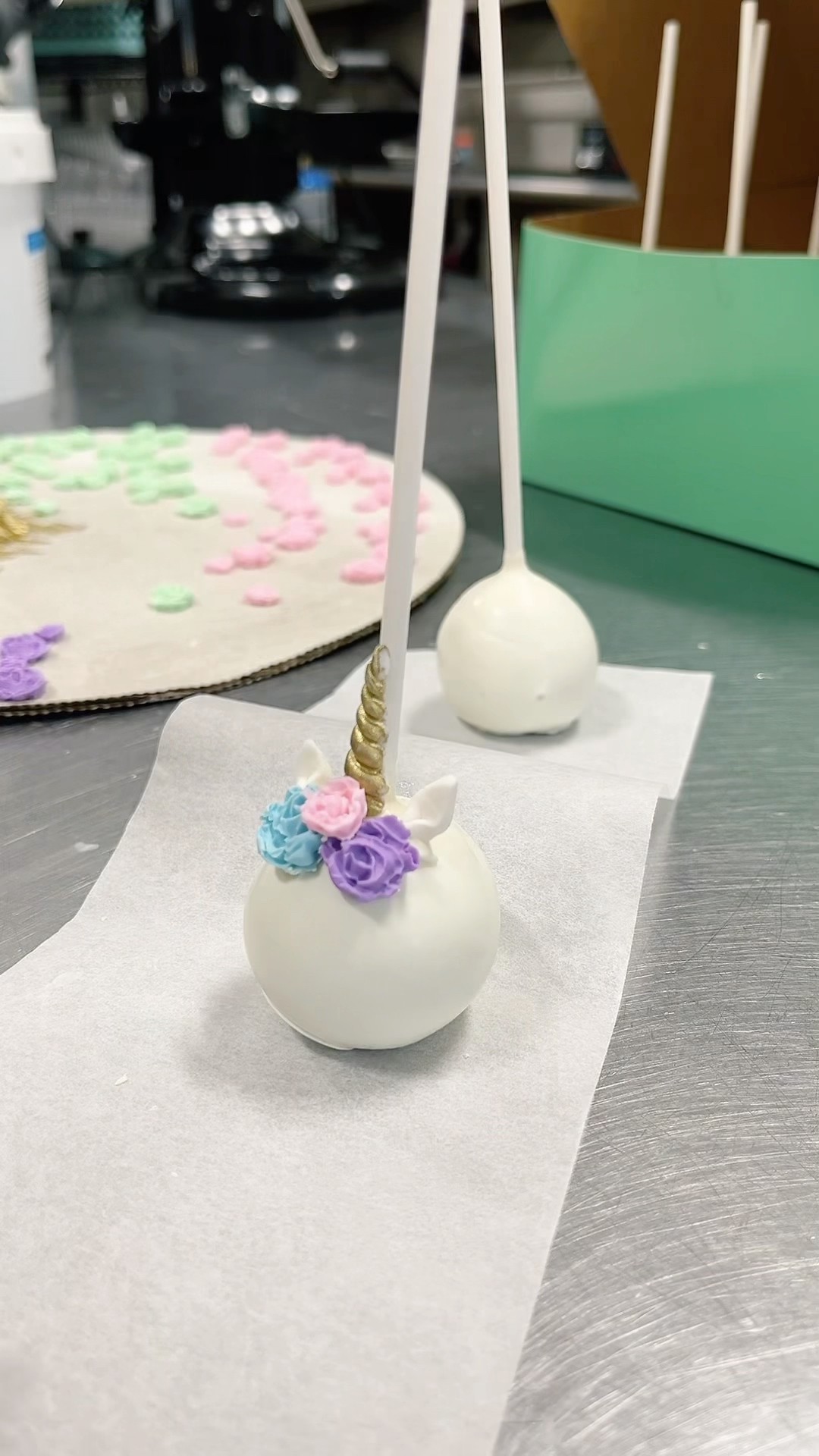 PART 3 FINALLY -  EASY UNICORN CAKE POPS #howto #cake #learn #diy #unicorn #easy