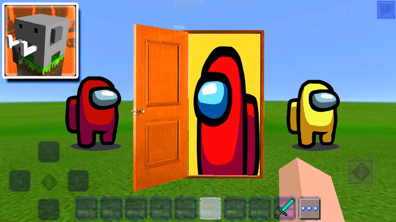 HOW TO MAKE A SECRET DOOR TO AMONG US in Craftsman