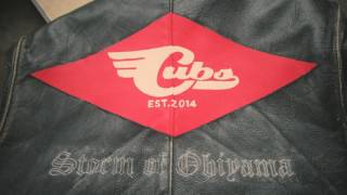 革ジャンに手書きのペイント