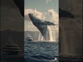 A giant whale bursting out of the ocean like a scene from a dream.#AI #AIGenerated #AIArt #AIVideo