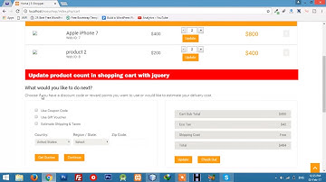 Update count || shopping Cart || Laravel 5.3 tutorial for beginners - Part 27