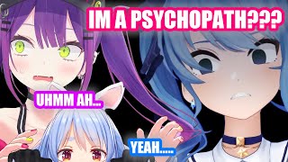 Towasama and Pekora Gets Scared at Suichan After Saying She's a Psychopath【Hololive English Sub】