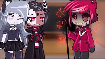 Helluva Boss React To Hazbin Hotel || Gacha React