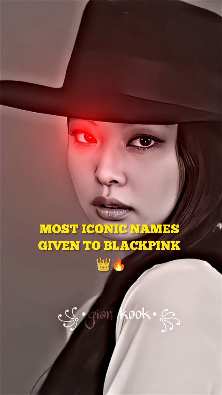 MOST ICONIC NAMES GIVEN TO BLACKPINK ?? #jennie #lisa #rosie #jisoo #blackpink #shorts
