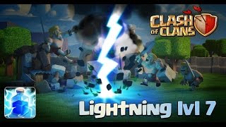 CLASH OF CLANS UPDATE LVL 7 LIGHTNING SPELL