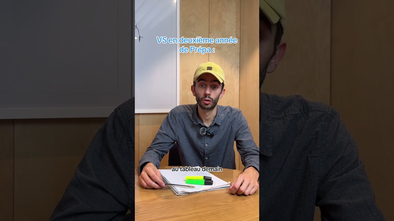 Tu étais comment en première année de Prépa ? 😂 
